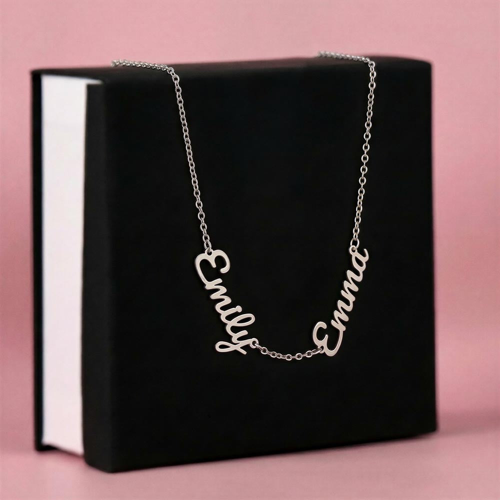 Personalisiertes Namens-Collier aus Silber & Gold | GLANZERL®