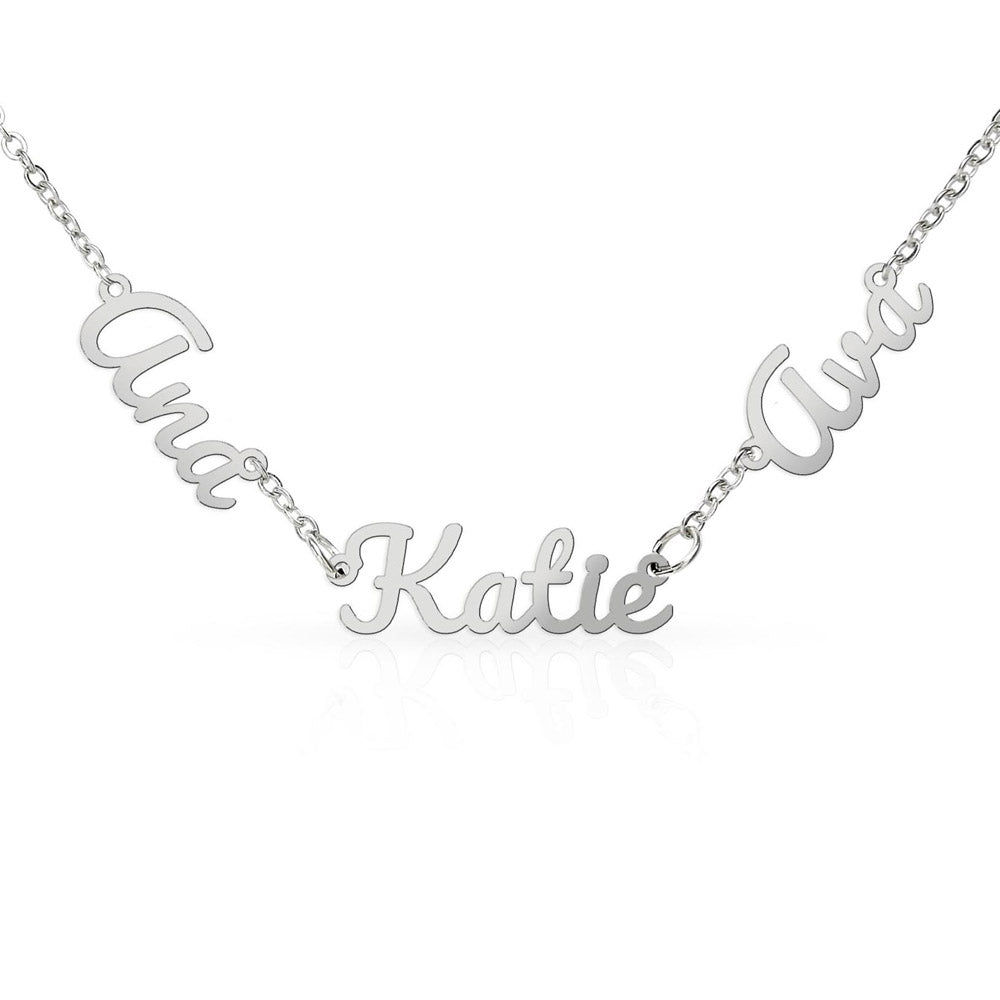 Personalisiertes Namens-Collier aus Silber & Gold | GLANZERL®