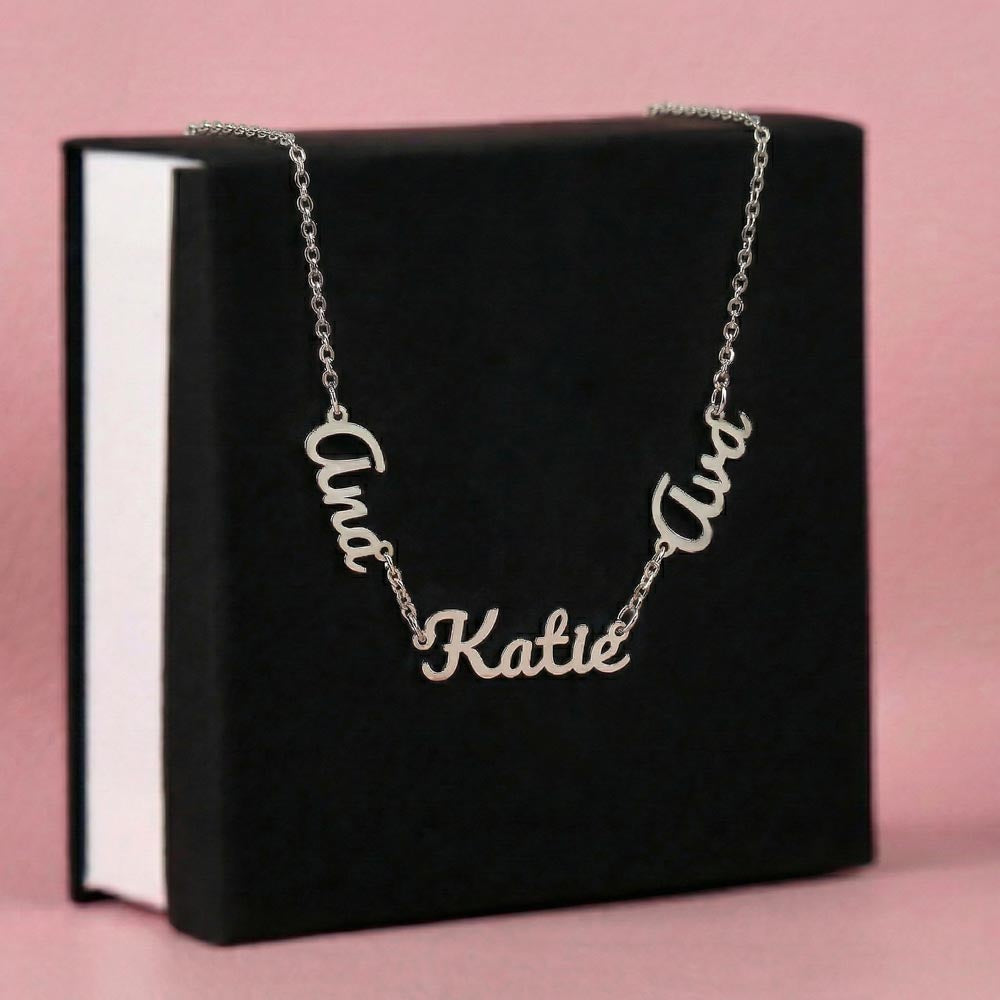 Personalisiertes Namens-Collier aus Silber & Gold | GLANZERL®