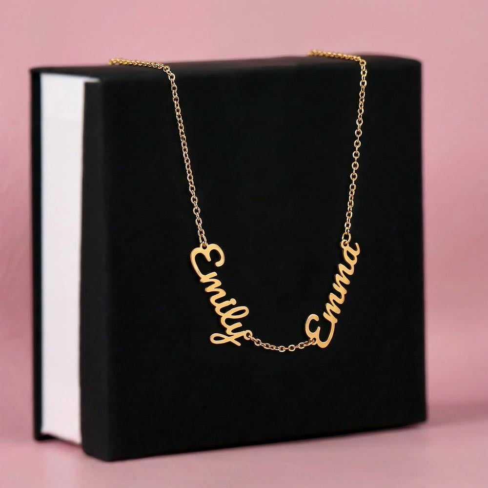 Personalisiertes Namens-Collier aus Silber & Gold | GLANZERL®