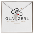 Babyfüßchen-Kette mit Geburtsstein | GLANZERL®